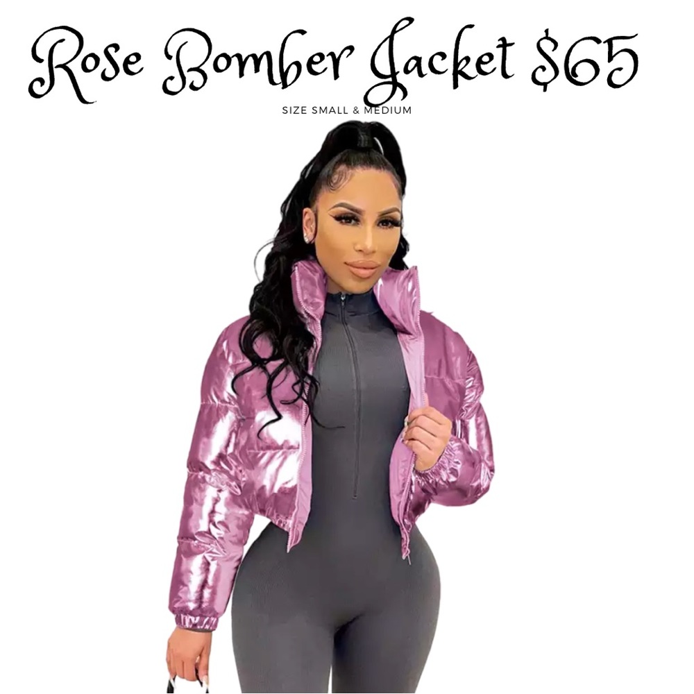 Rose Bomber Jacket